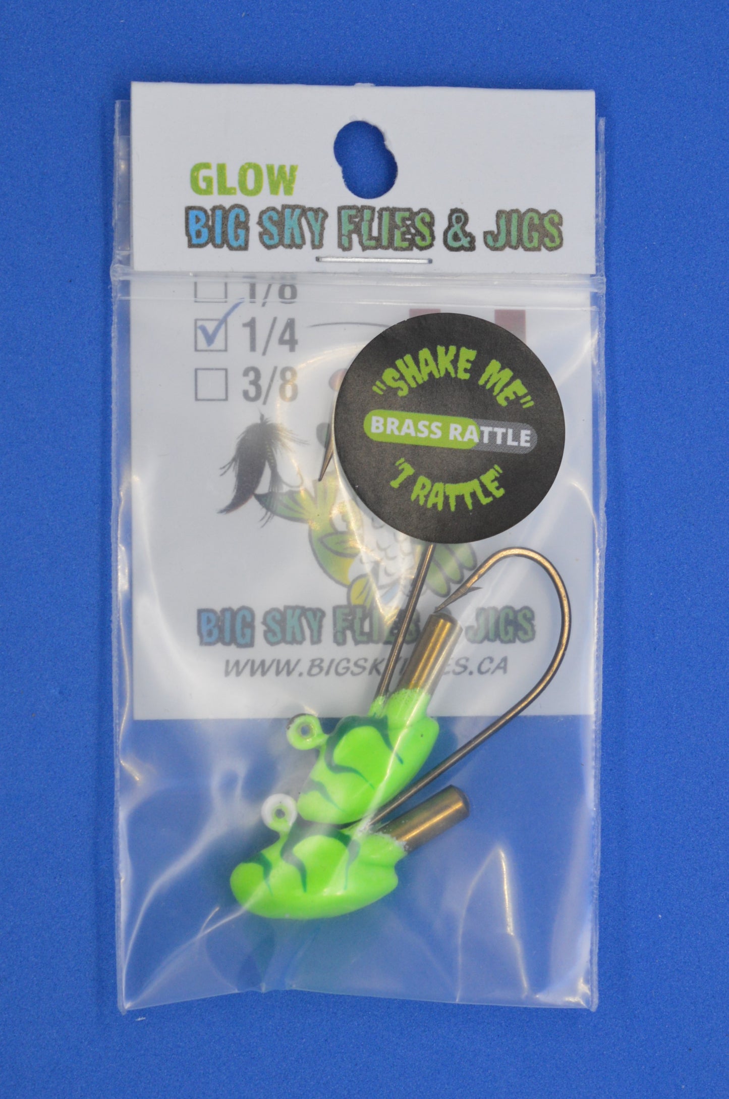 Big Sky Erie Rattle Jigs 1/4oz 2/pack Big Sky