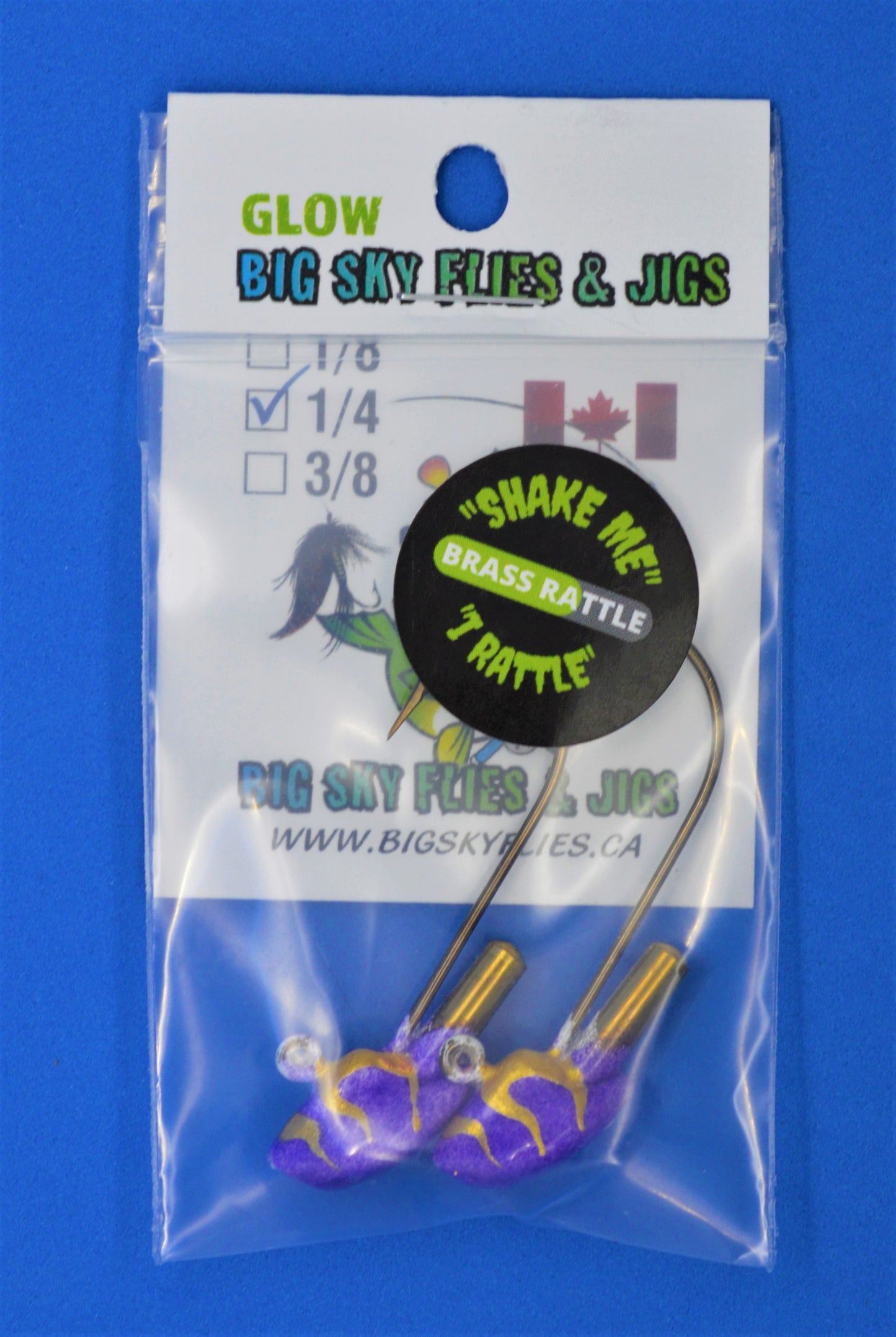 Big Sky Erie Rattle Jigs 1/4oz 2/pack Big Sky