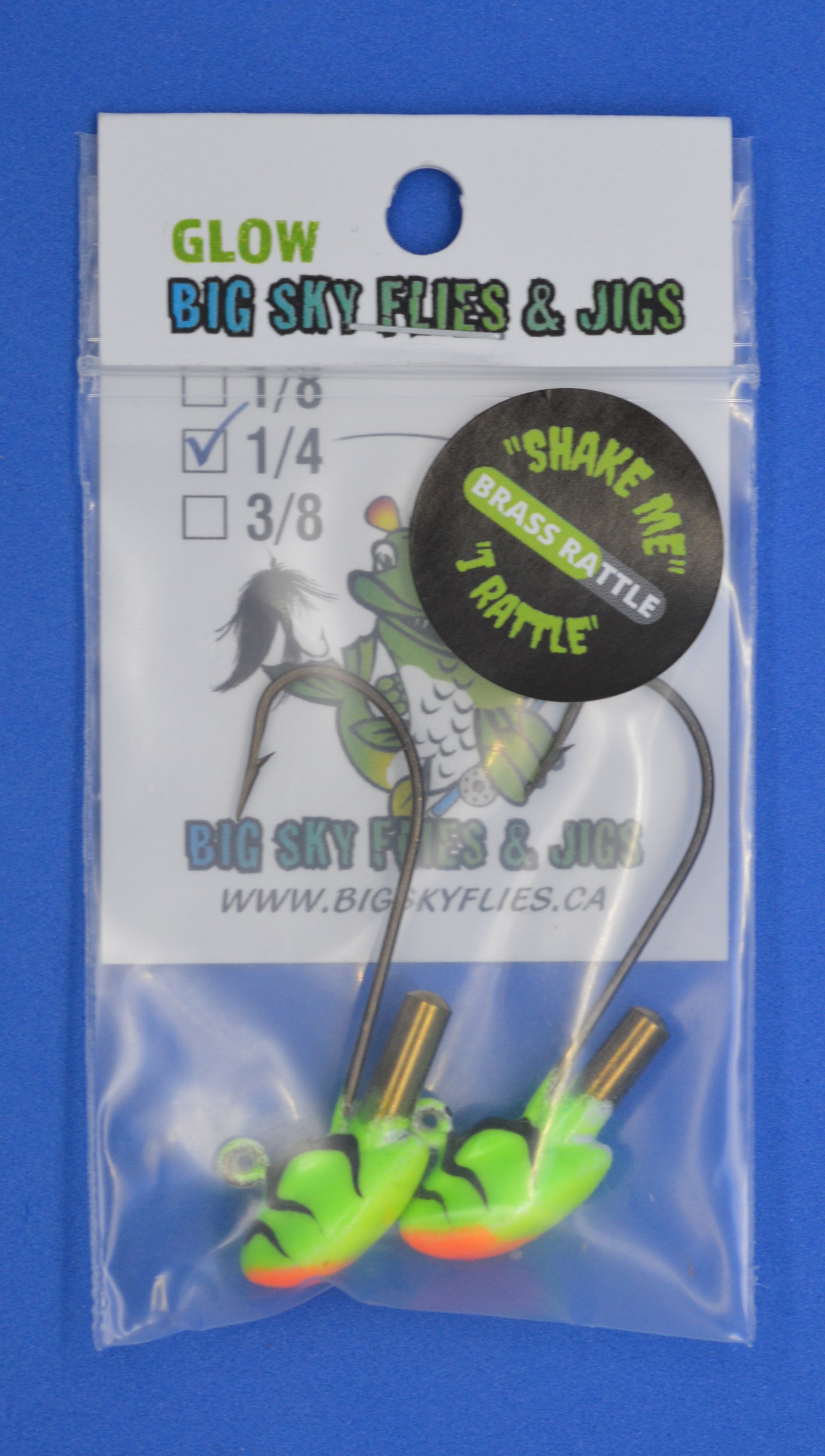 Big Sky Erie Rattle Jigs 1/4oz 2/pack Big Sky