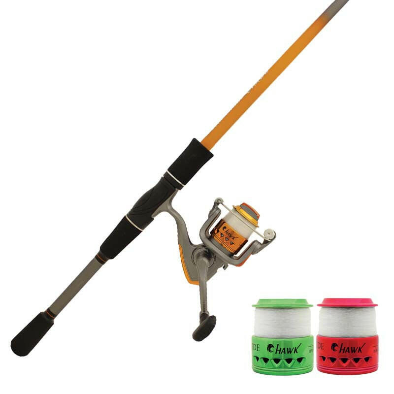 Streamside Hawk Red Rod/Reel Combo, Medium 6'6" C.G. Emery